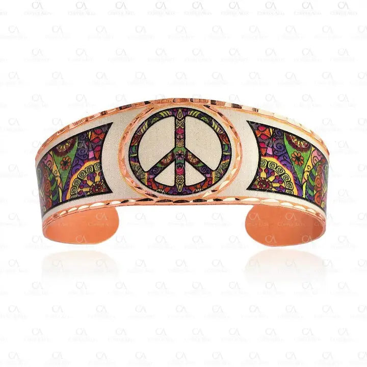 Peace Sign Colorful Bracelet