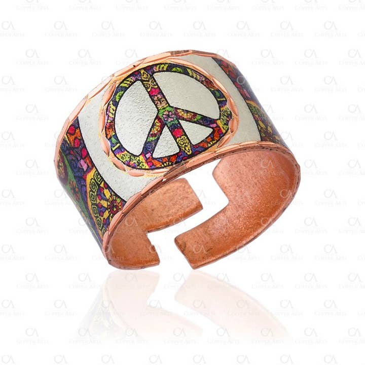 peace sign Adjustable Ring