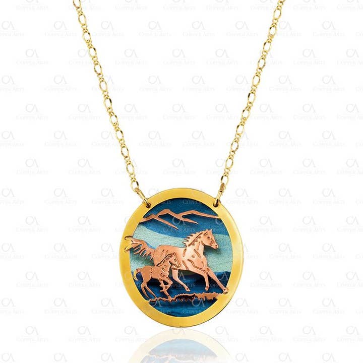 Colt &amp; Horse Necklace NPT-57