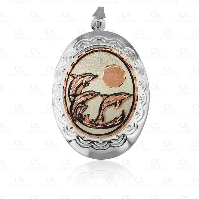 Dolphin Jewelry Unique Locket Necklaces L-75