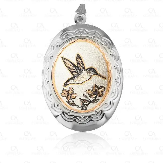 Hummingbird Locket Necklace with 20 inches chain