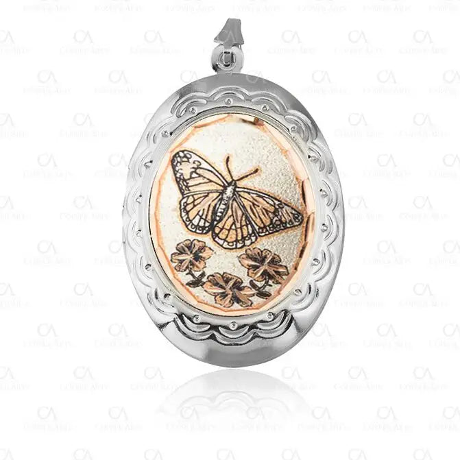 Butterfly Unique Locket Necklace L-68