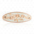 Silver Plated Oval Copper Flower Hair Clip