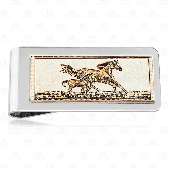 Horse & Foal Money Clip
