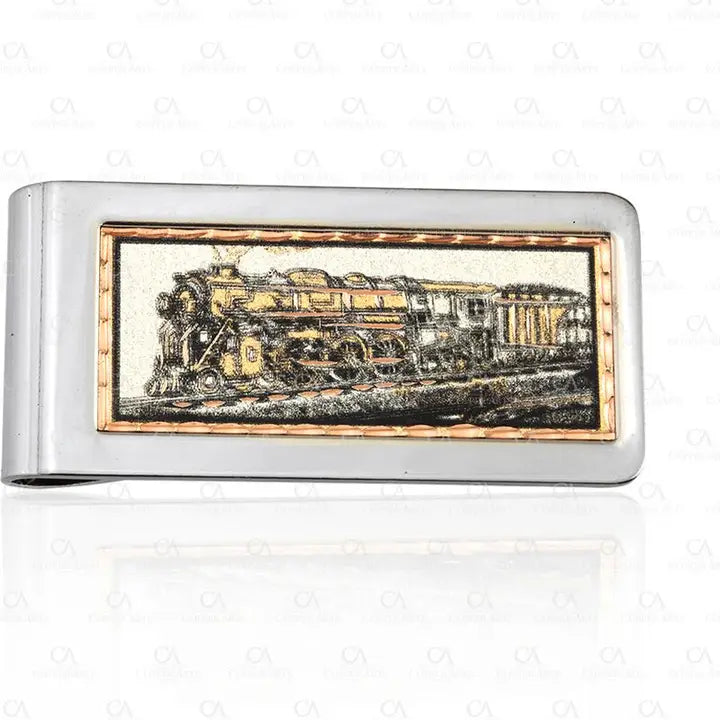 Steam Train Money Clip