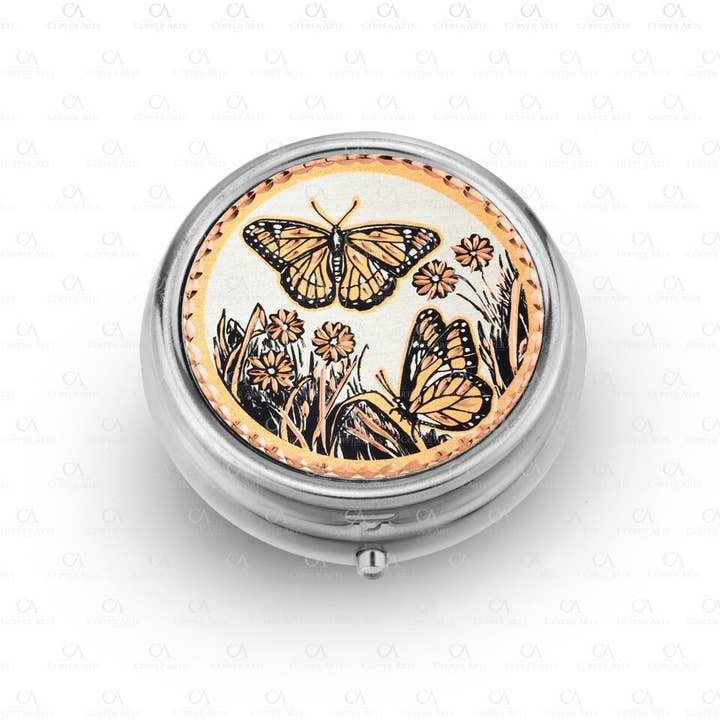 Monarch Butterfly Pill Box