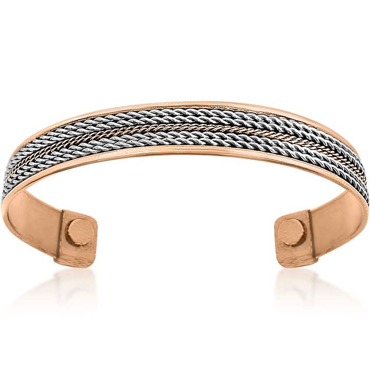 Handmade copper bracelet with magnets