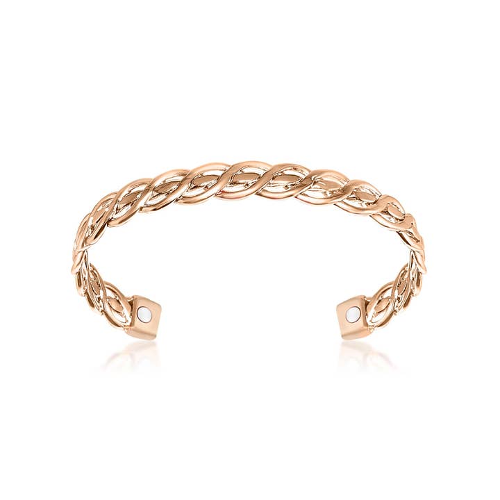 plain copper bracelet with magnets