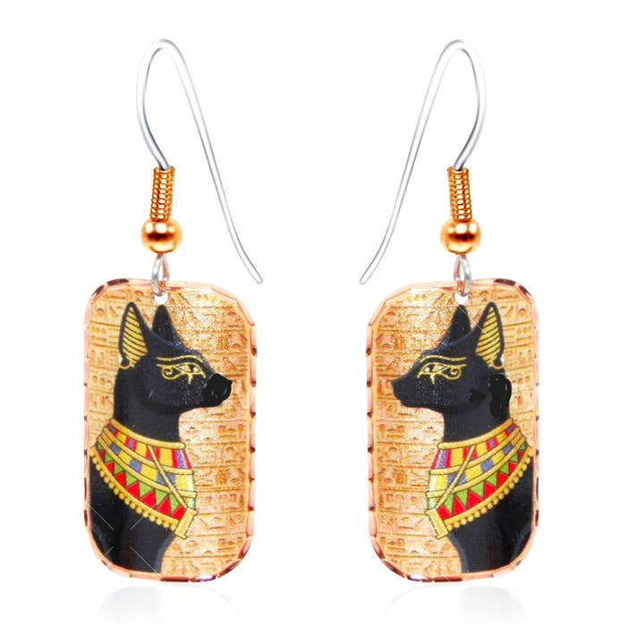Ancient Egyptian Cat Earrings