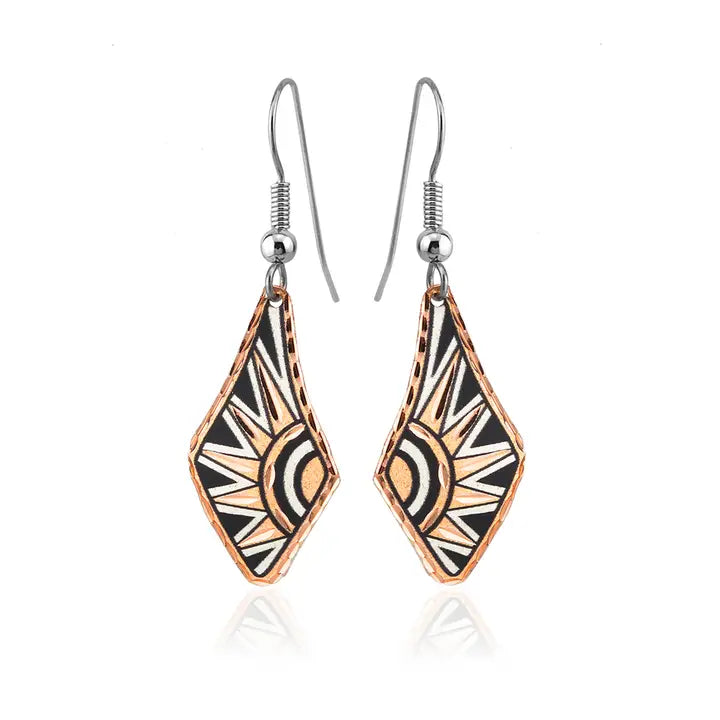 Handmade Earrings Sunburst