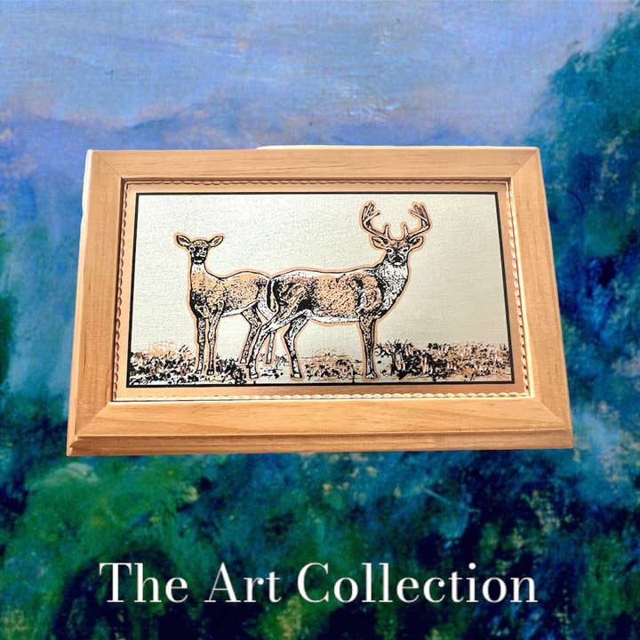Wooden Box Deer design