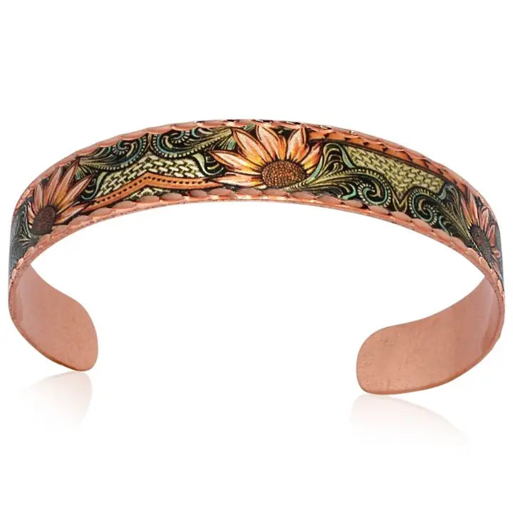 western  Sunflowers  Narrow Bracelet