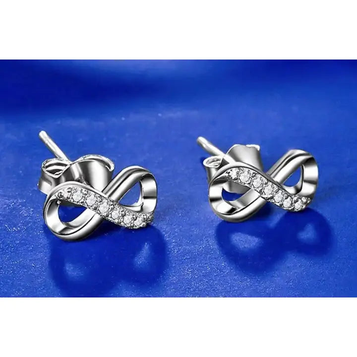 Infinity symbol   sterling silver Earrings