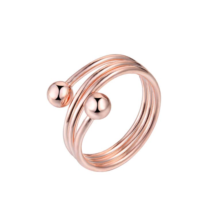 Copper three layers wire adjustable ring