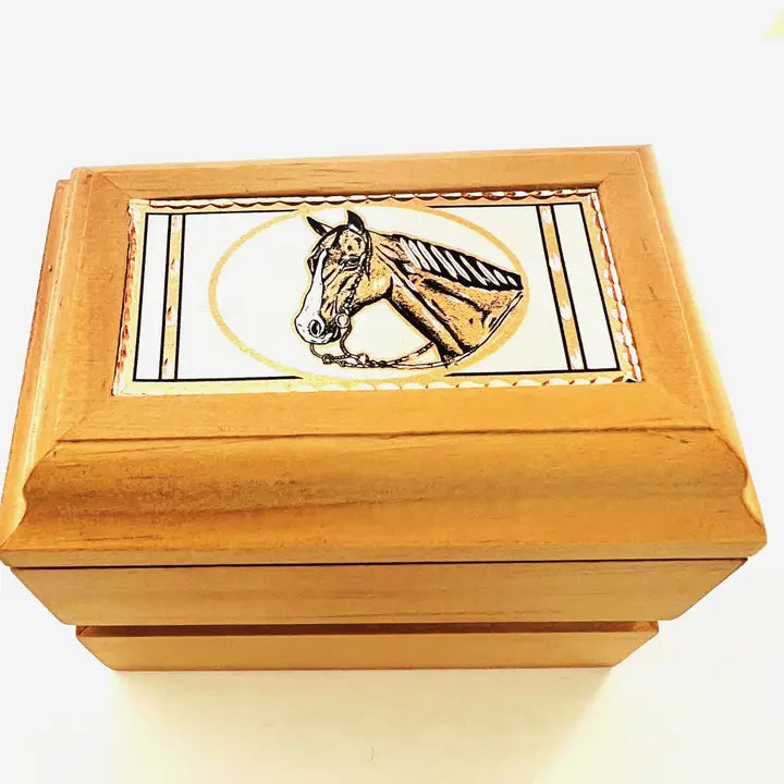 keepsake Wooden Box horse head