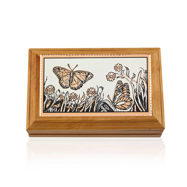 Wooden Box Butterfly