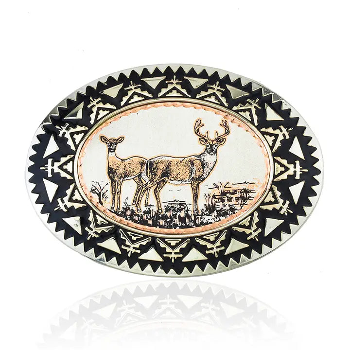Deer Western Belt Buckles BB-24