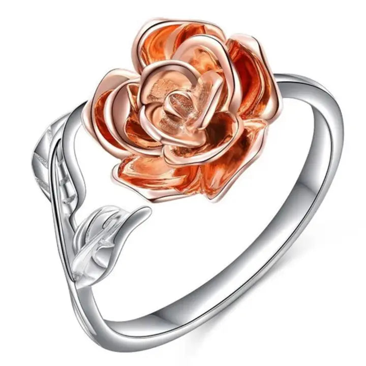 sterling Silver Rose design  Ring