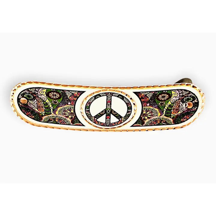 Peace design Hair Clip