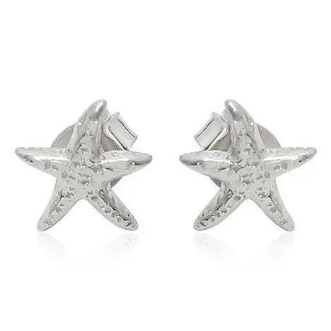 Sea Starfish tiny stud  sterling silver Earrings
