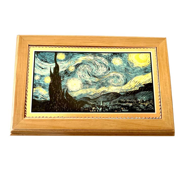 Wooden Box Van Gogh Starry Night