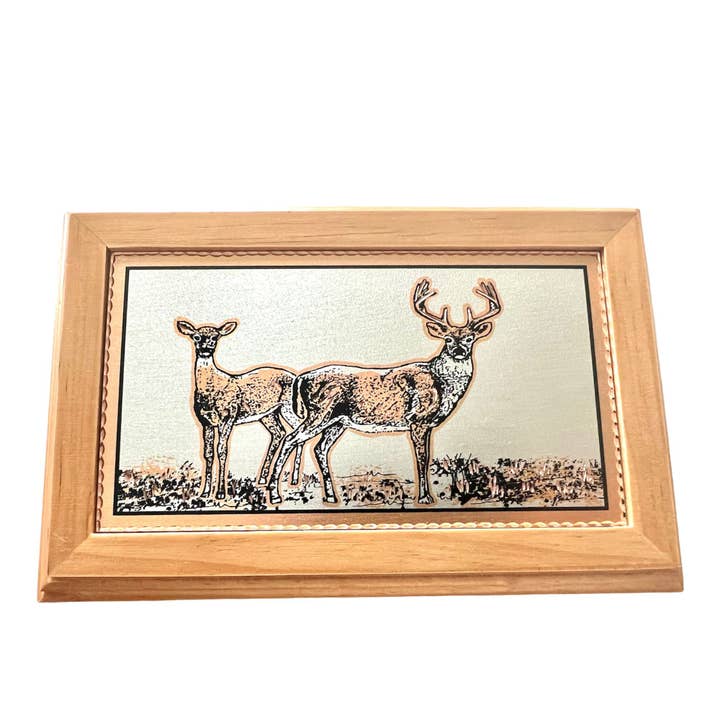 Wooden Box Deer design
