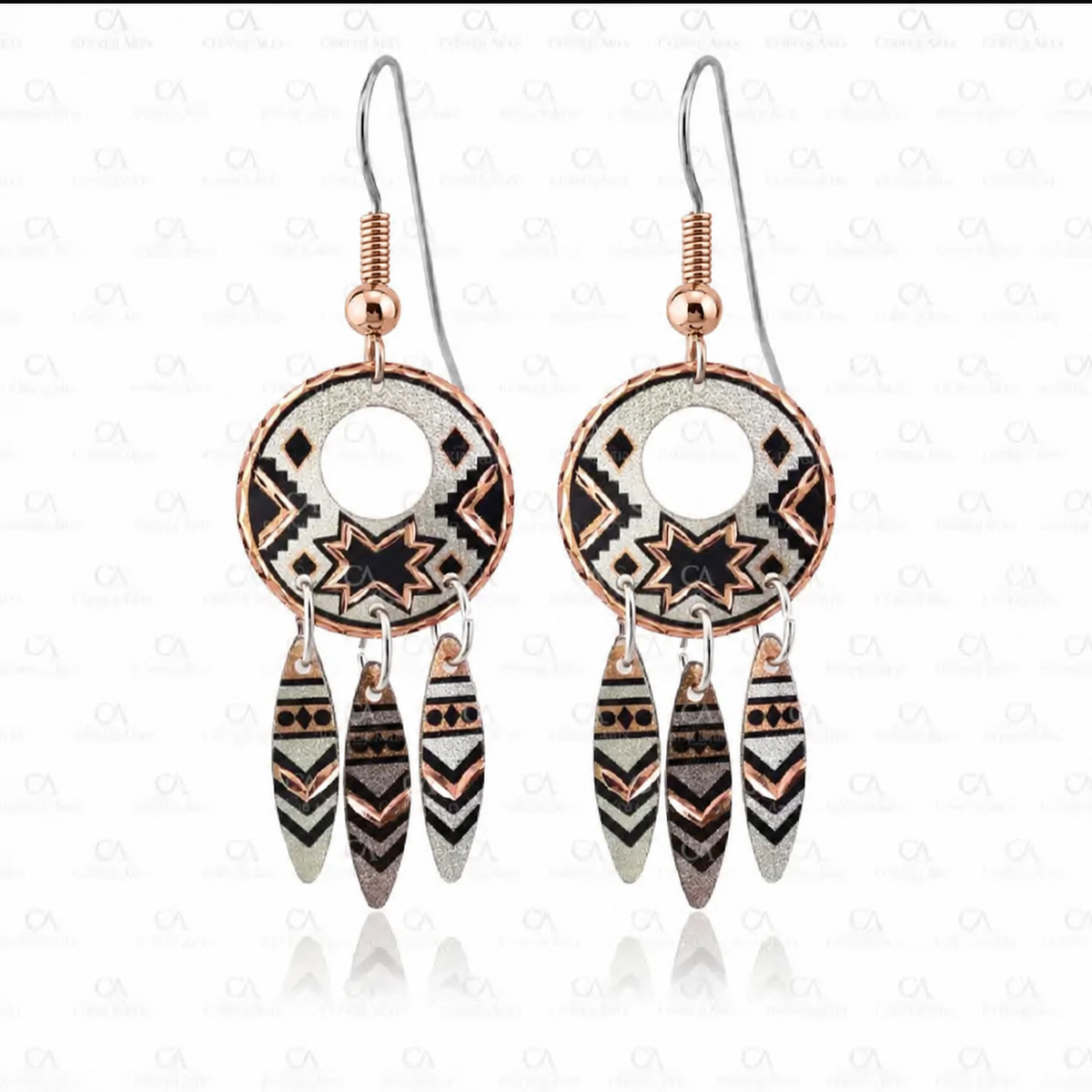 southwestern Star earrings