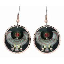 Ancient Egyptian Hawk Horus Earrings