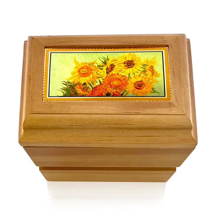 keepsake Wooden Box Van Gogh Sunflowers