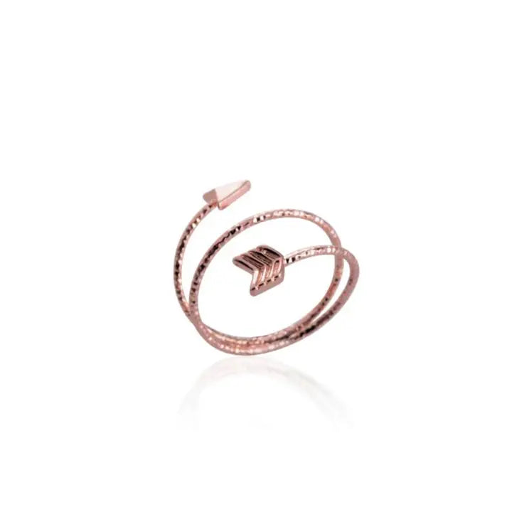 rose gold Arrow    Adjustable Ring