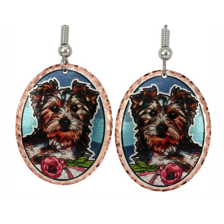 Yorkshire Terrier Dog Earrings
