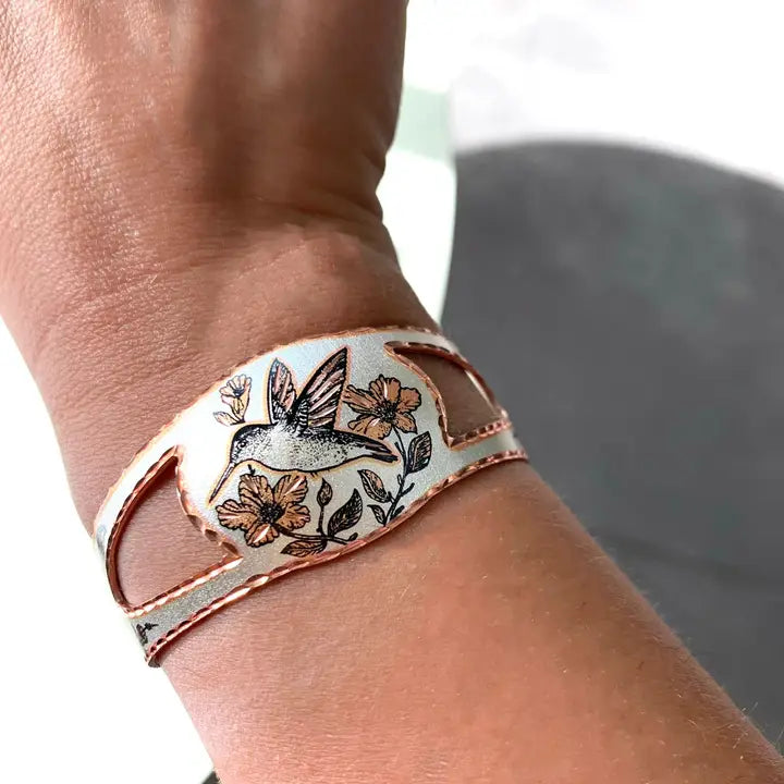 Cut Out Hummingbird Bracelet