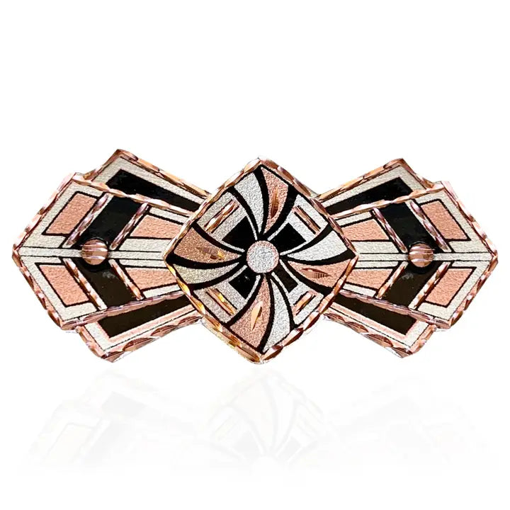 Art Deco Hair Barrette small