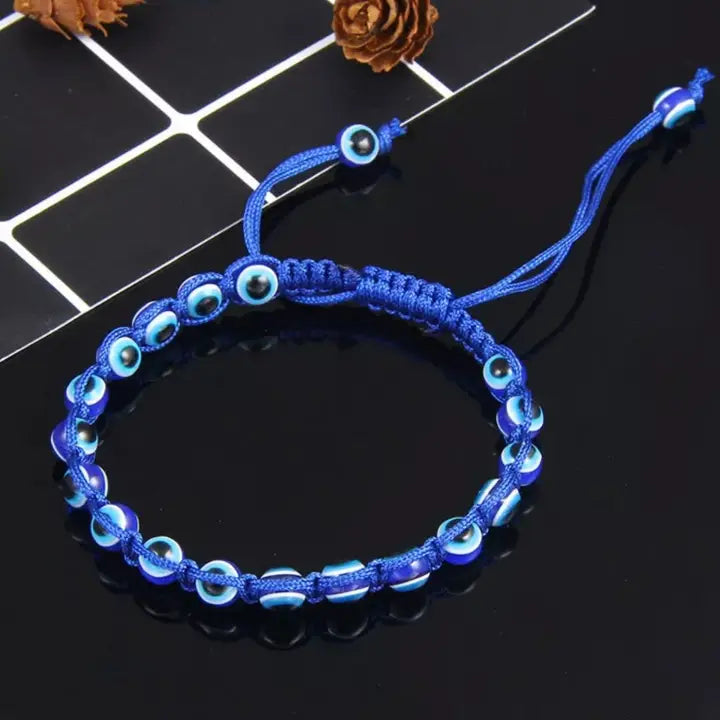 Evil Eye beads adjustable rope  Bracelet