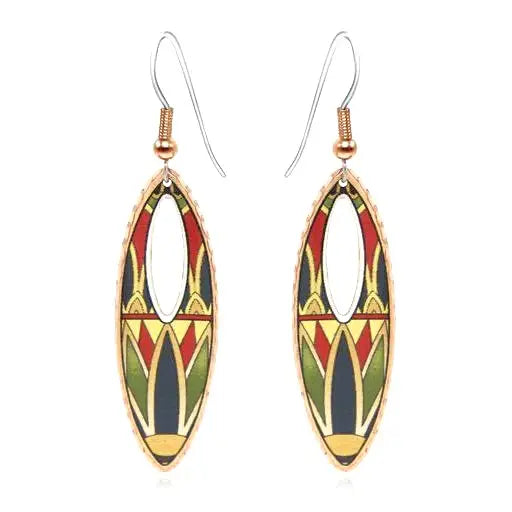 Ancient Egyptian Lotus Earrings