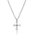 Cross  design silver color necklace