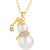 Snowman pearl Gold color necklace