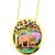 Cut Out Gold Copper Elephant Necklaces NPT-67