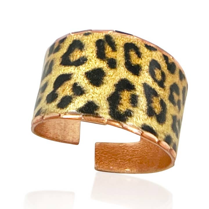 Leopard design ring adjustable