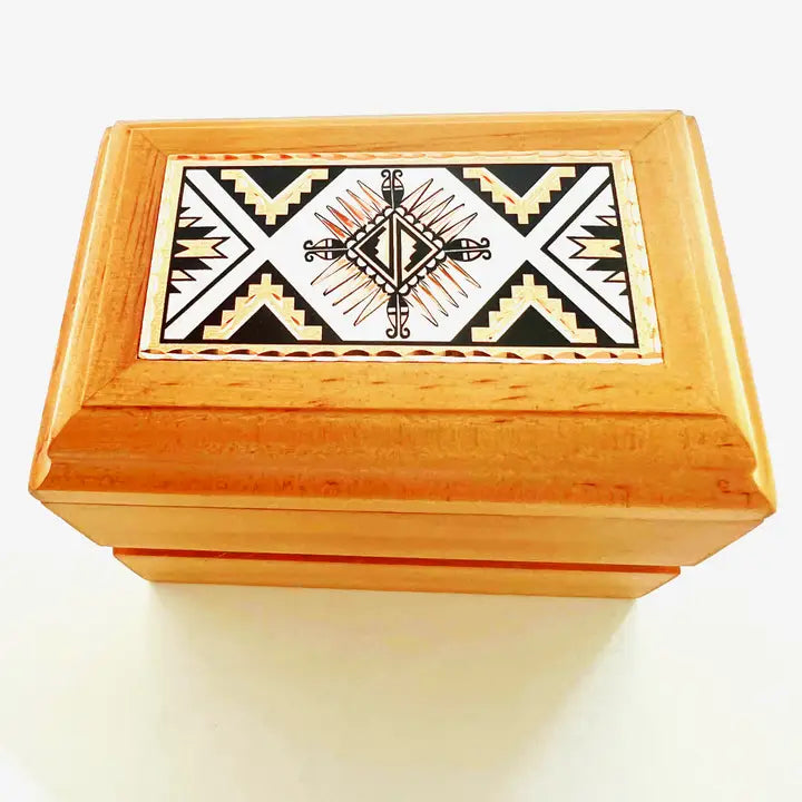 keepsake Wooden Box Southwest sunburst western