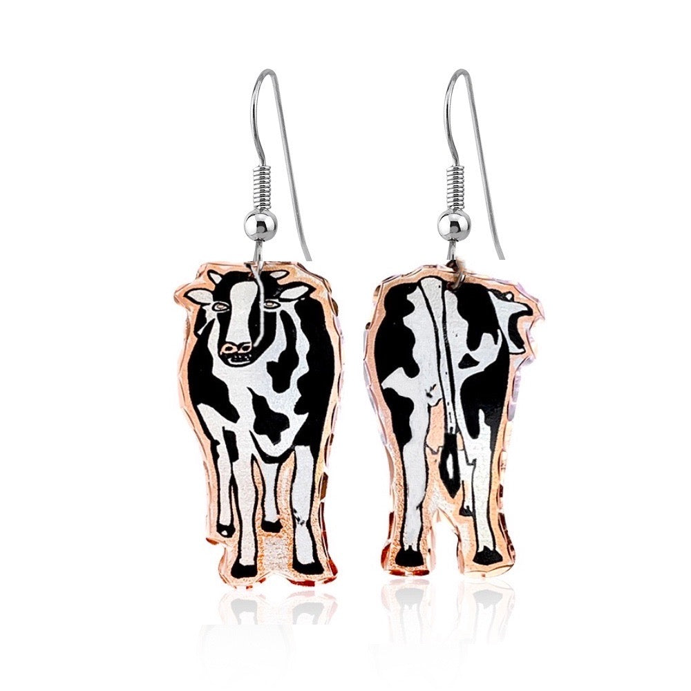 Cow handmade earrings