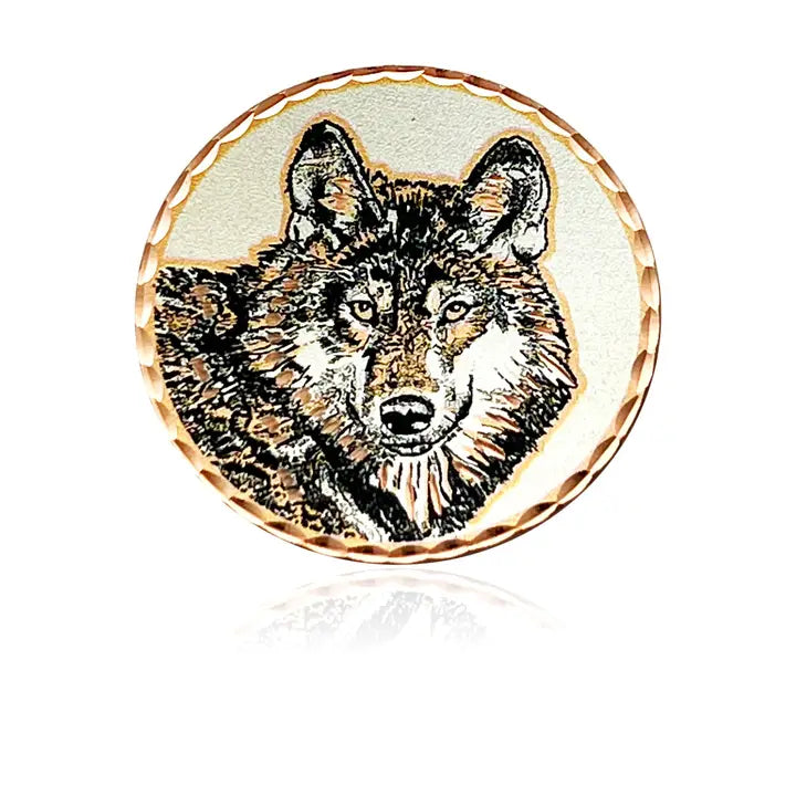 wolf face    Magnet