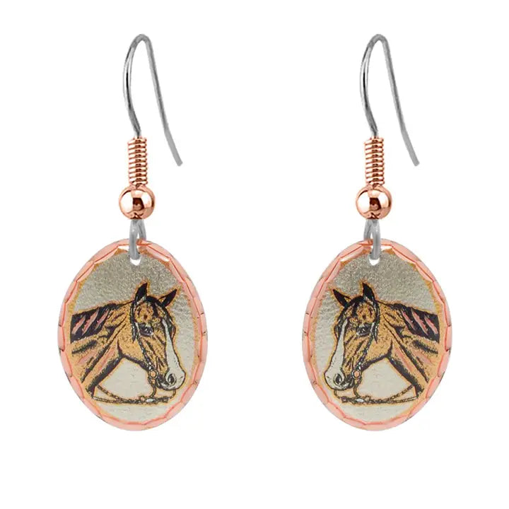 Horse Design Earrings