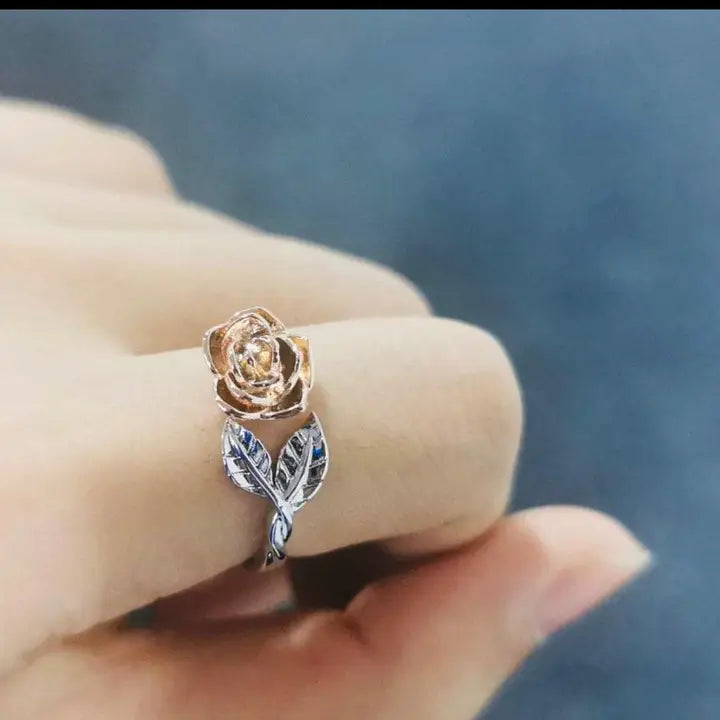 sterling Silver Rose design  Ring