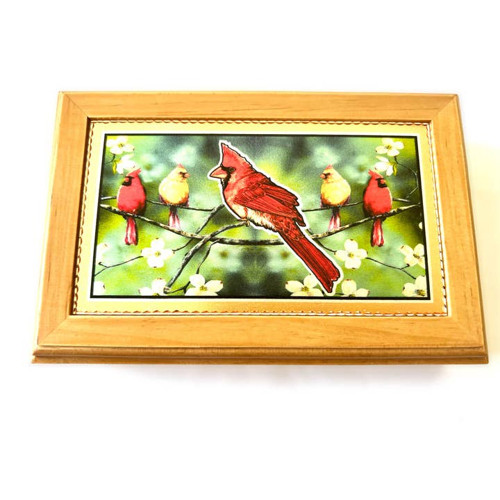 Wooden Box Cardinal