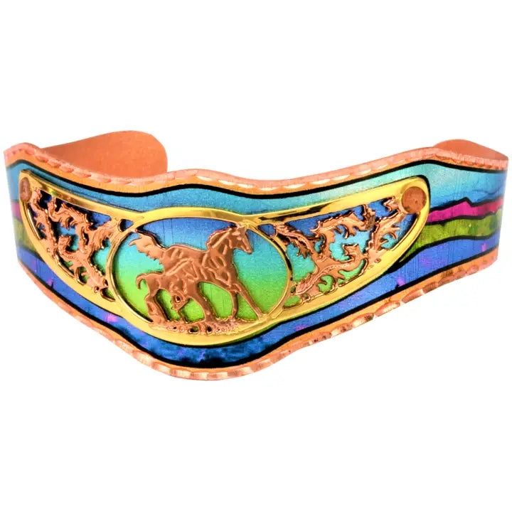Horse and Foal 3D Design Bracelet