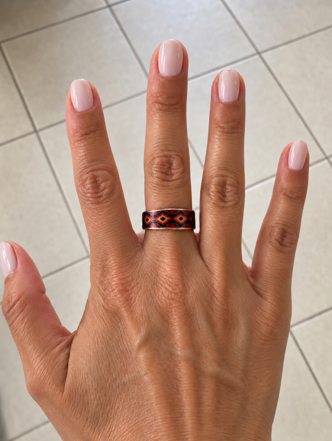western burgundy red ring