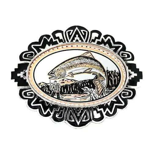 Fisherman Western Belt Buckles BB-84