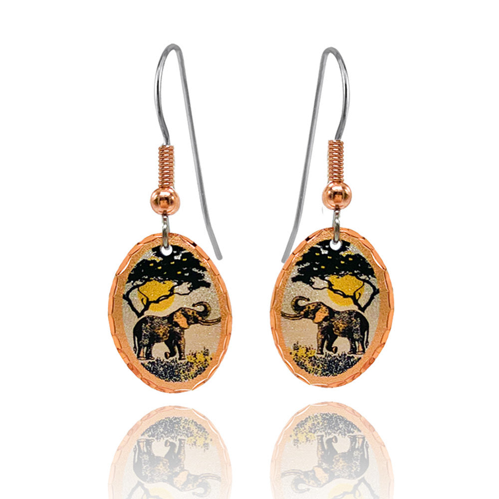 Elephant delicate earrings