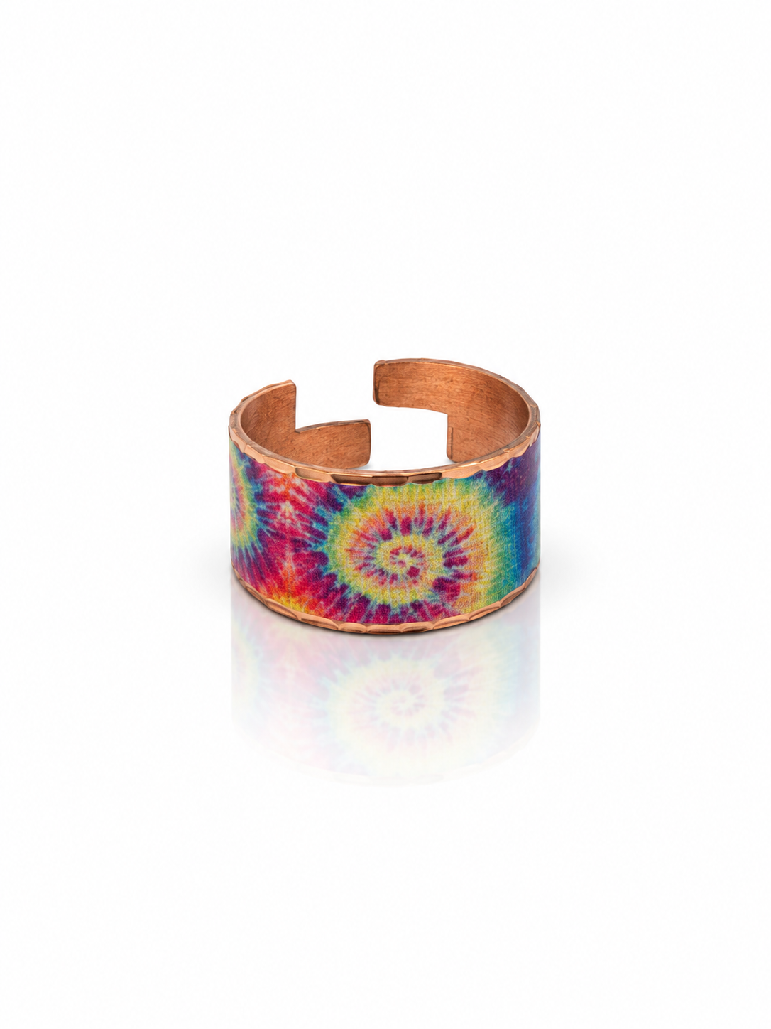 tie dye adjustable art ring